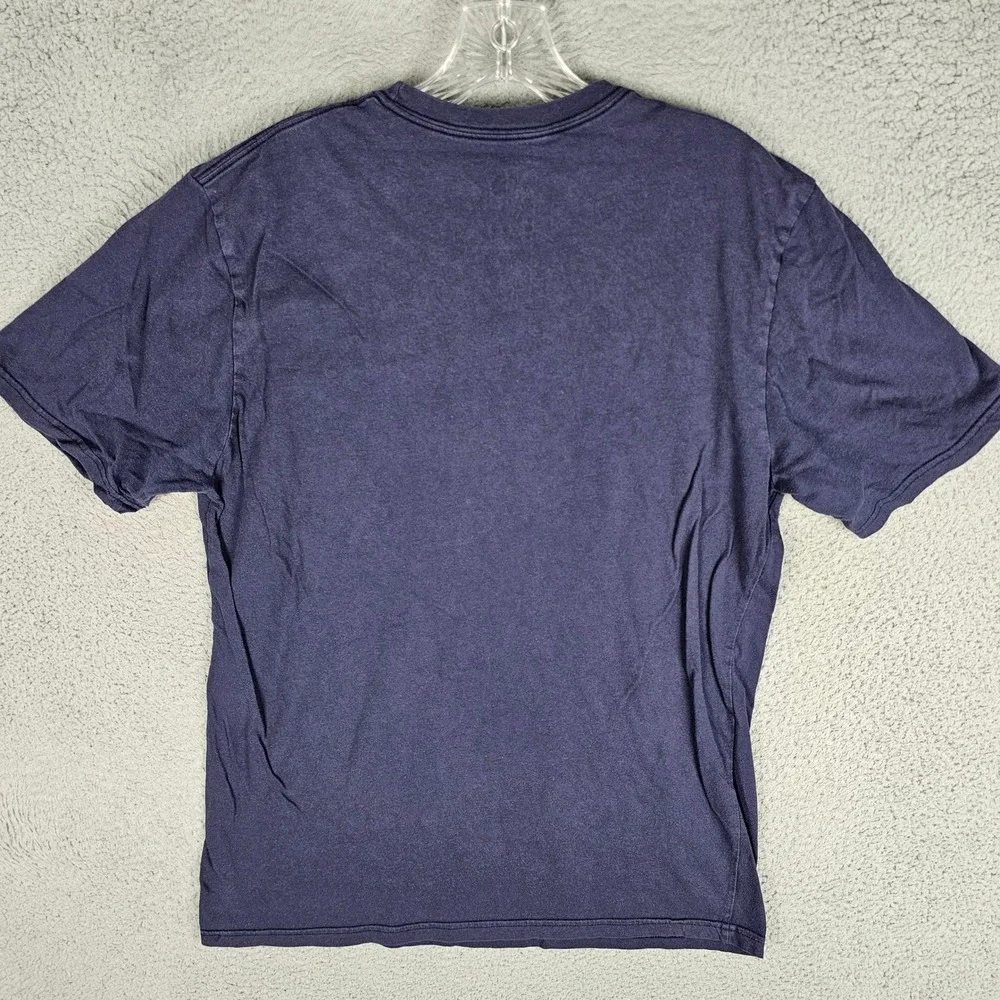 The North Face T-Shirt Mens Medium Blue Bigfoot Not All Who Wander Are Lost Tee